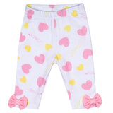 Little A, 2 piece legging sets, Little A - white and pink 2 piece legging set, Janice