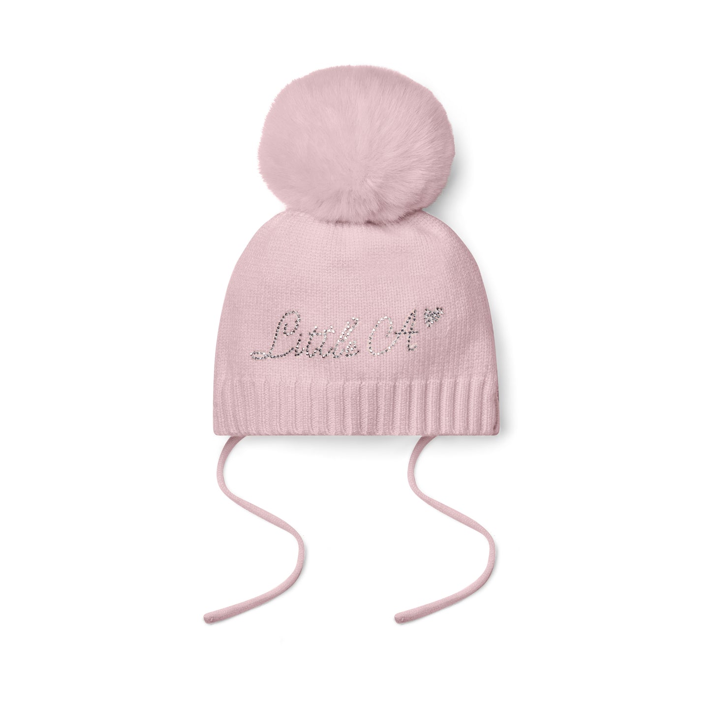 Little A - Pink bobble hat