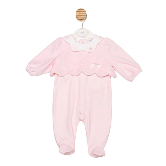 Mintini - Light pink, velour  all in one