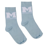 Mitch & Son, socks, Mitch & Son - Sky blue and white 2 pr pack of socks, Tamir