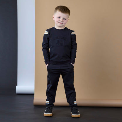Mitch & Son - 2 piece black and beige tracksuit, Luis