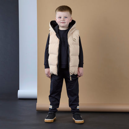 Mitch & Son - 2 piece black and beige tracksuit, Luis