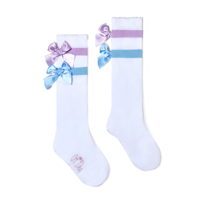 A'Dee - Bow socks, white