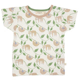 Pigeon Organics, T-shirts, Pigeon Organics - Soft Jersey short sleeved T-shirt, Sloth print