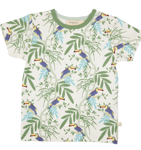 Pigeon Organics, T-shirts, Pigeon Organics - Soft Jersey short sleeved T-shirt, toucan print