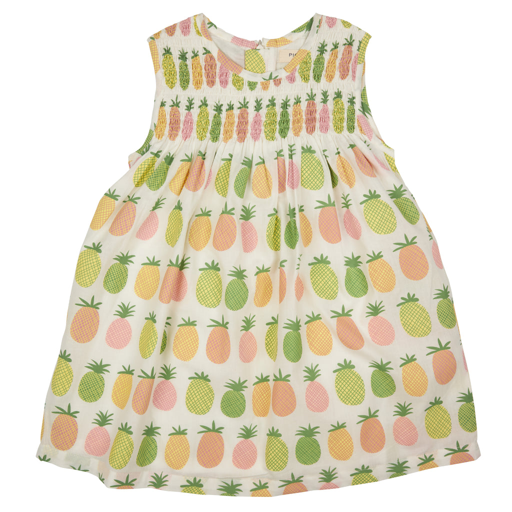 Pigeon Organics, dresses, Pigeon - Dress pineapple print