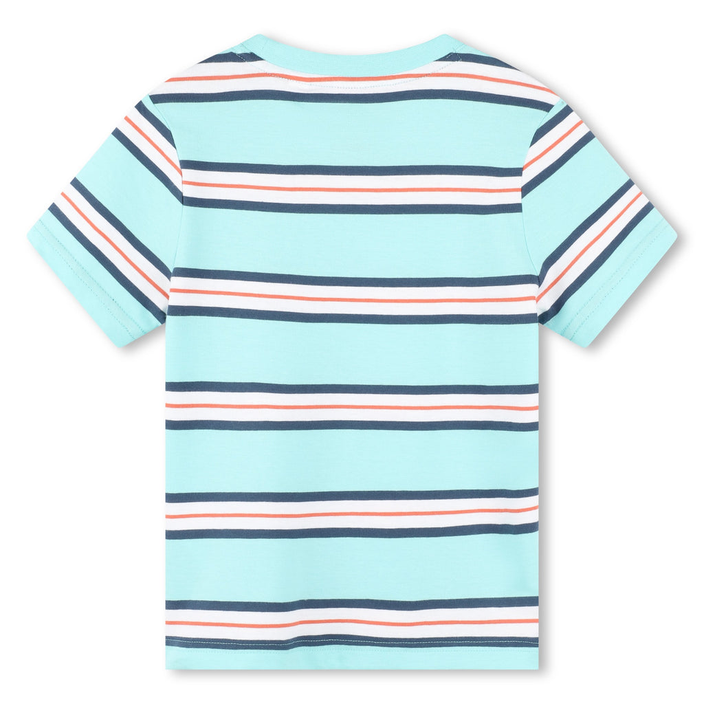 Timberland, T-shirts, Timberland - Aqua stripe crew neck T-shirt