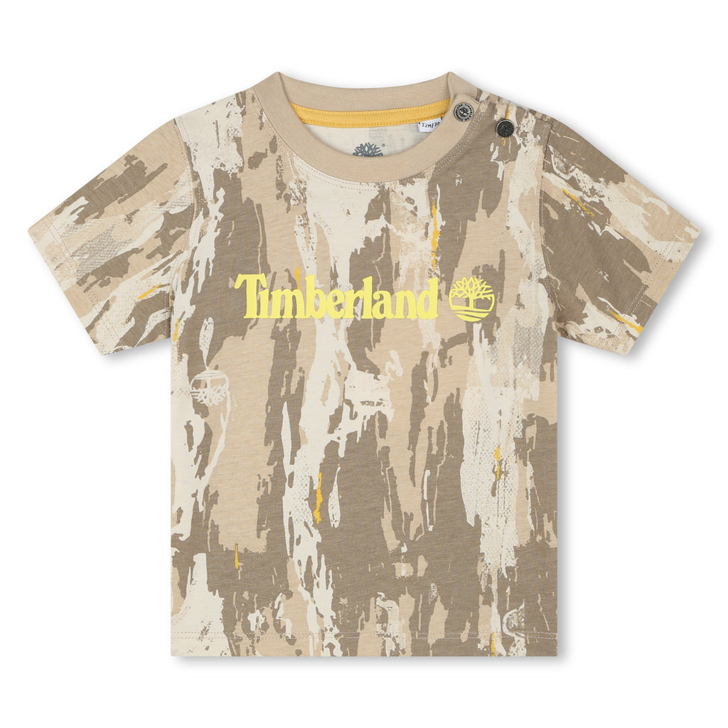 Timberland, T-shirts, Timberland - Boys Camo T-Shirt, Sand