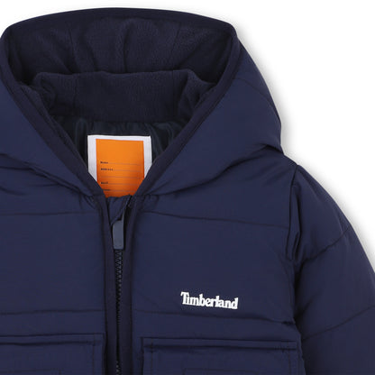 Timberland - Navy padded jacket with hood