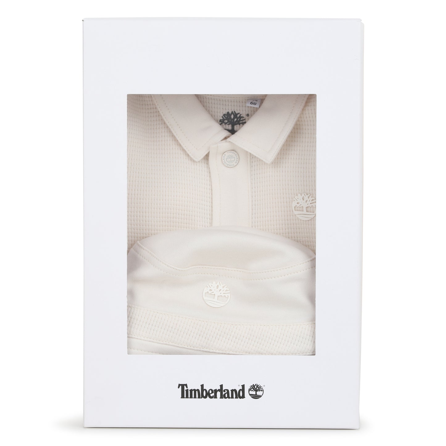 Timberland -  Ivory romper and matching hat