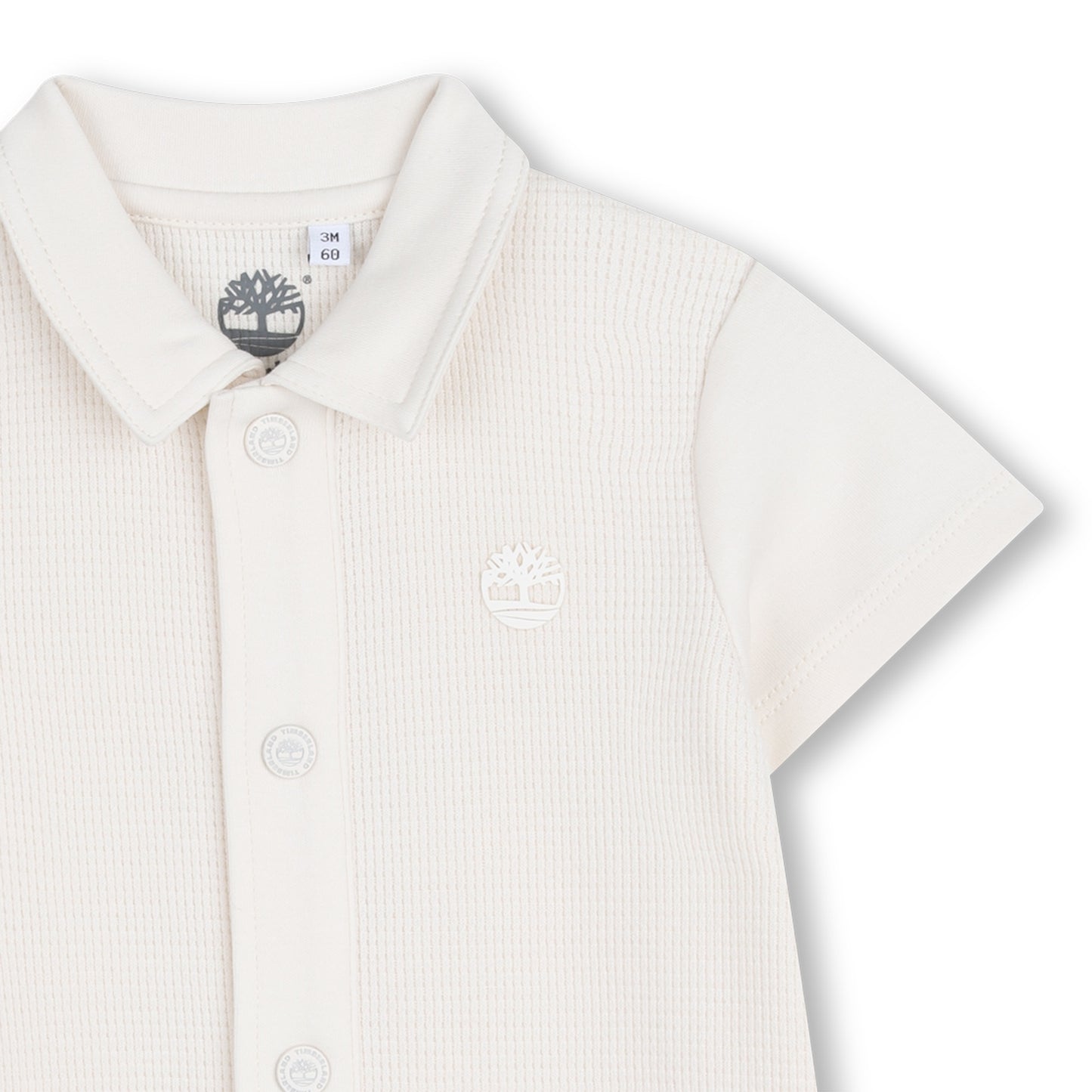 Timberland -  Ivory romper and matching hat