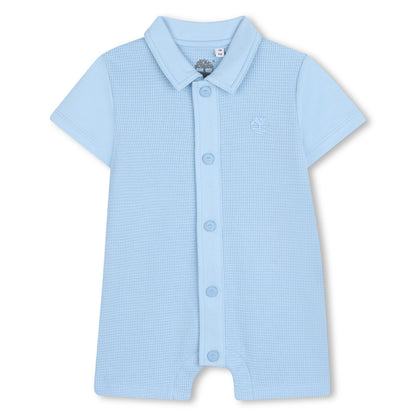 Timberland -  Pale blue romper and matching hat