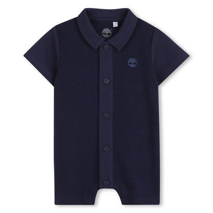 Timberland -  Navy blue romper and matching hat