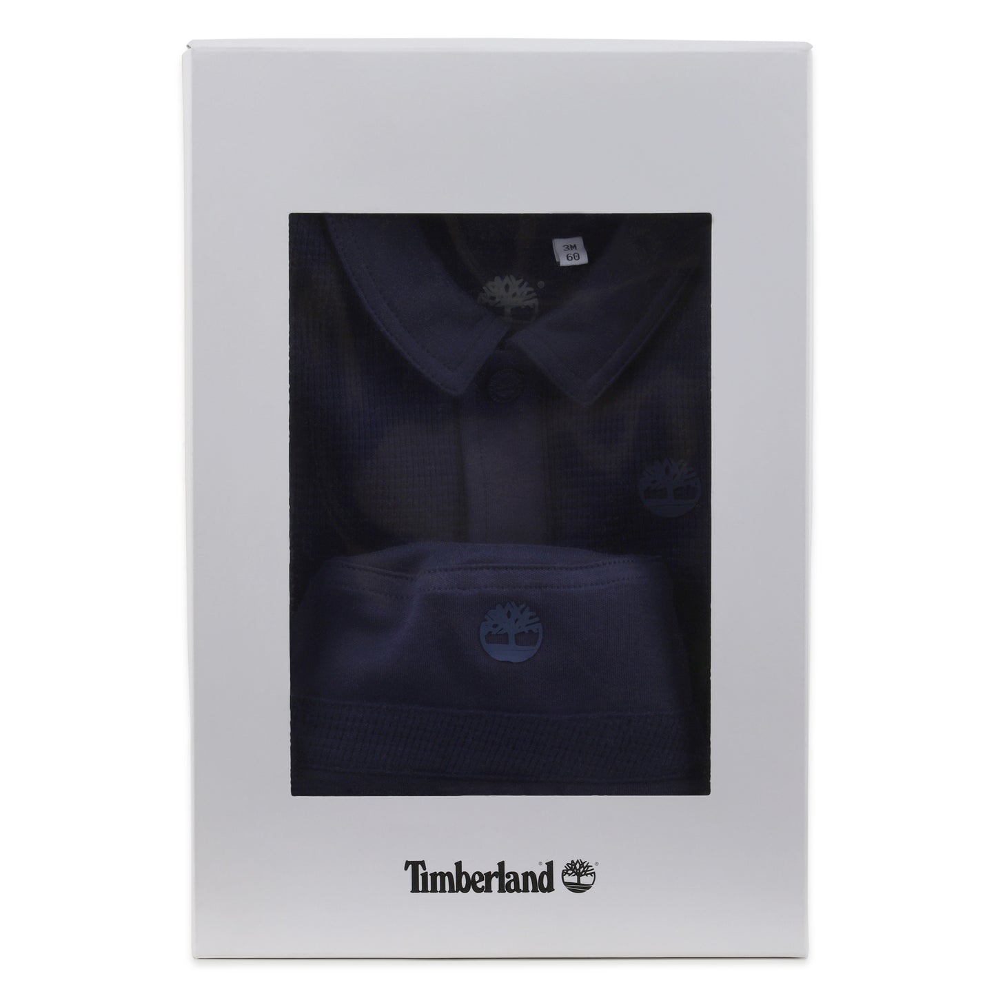 Timberland -  Navy blue romper and matching hat