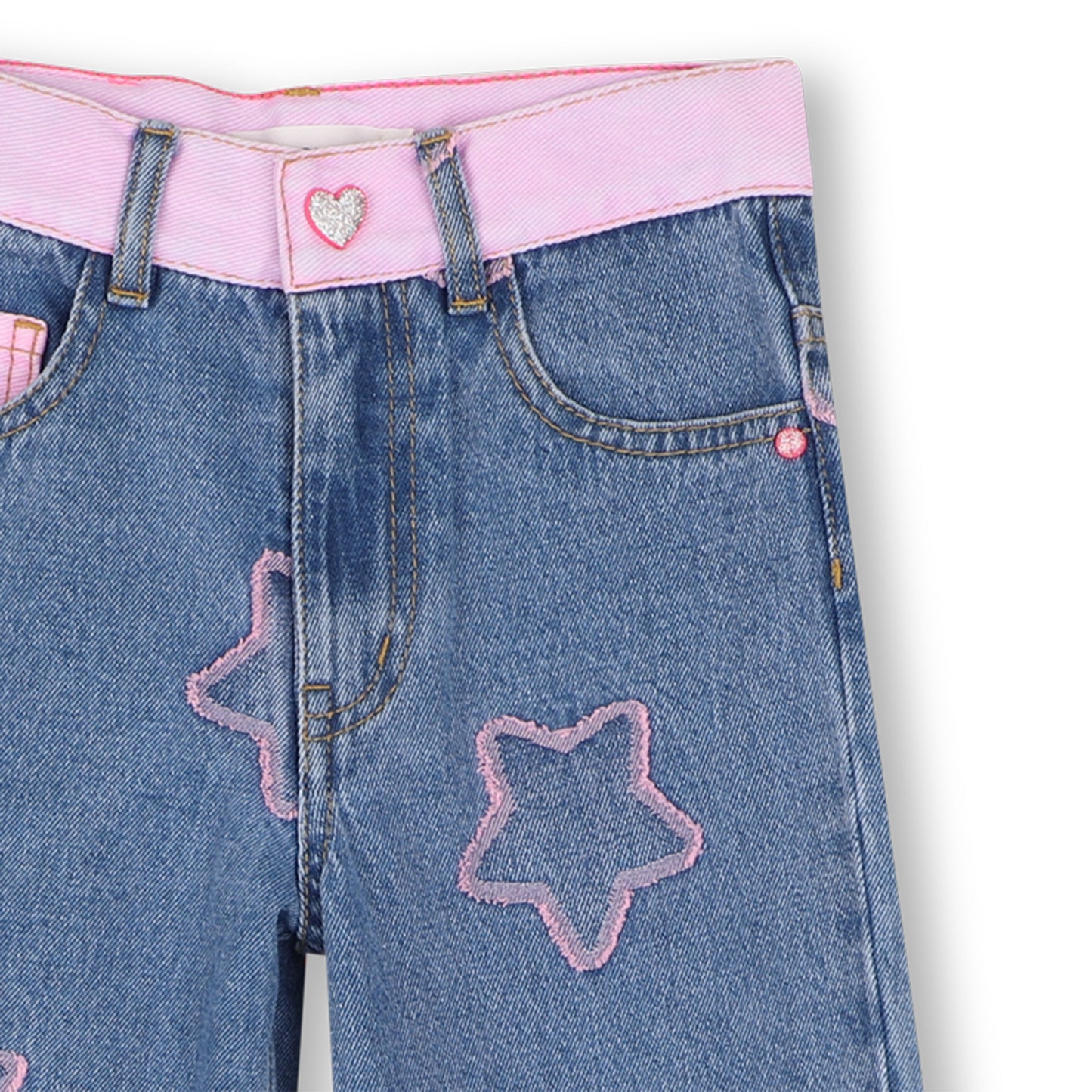Billieblush - Jeans with stars and hearts design
