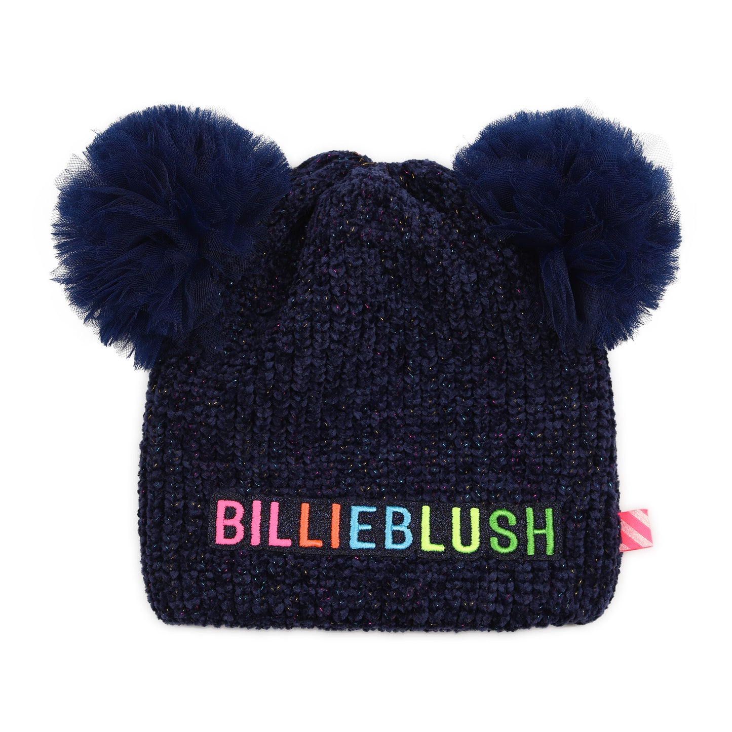 Billieblush - navy pull on sparkle hat