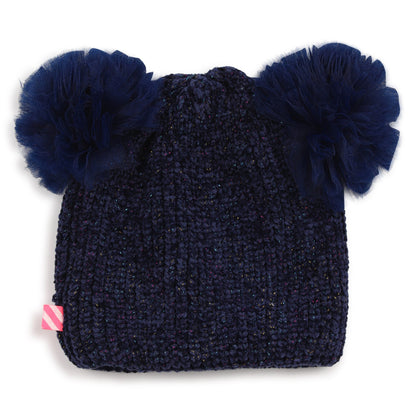 Billieblush - navy pull on sparkle hat