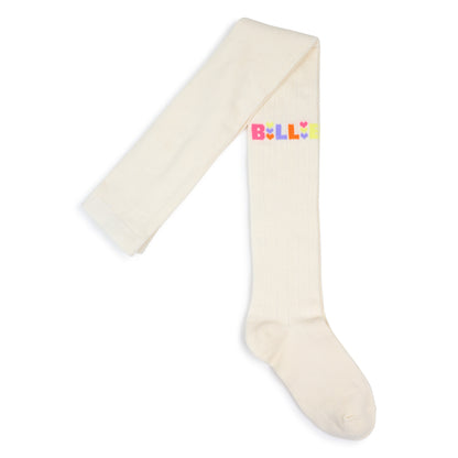 Billieblush - Cream tights with Billieblush branding