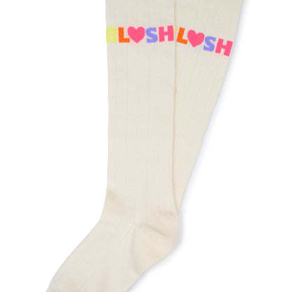 Billieblush - Cream tights with Billieblush branding