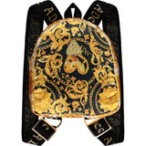 A'Dee, bags, A'Dee - Black and gold backpack, Barker