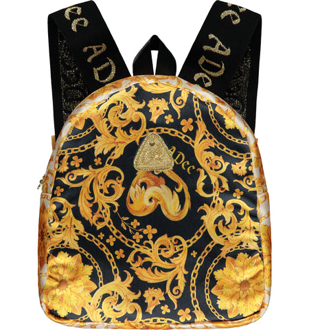 A'Dee, bags, A'Dee - Black and gold backpack, Barker
