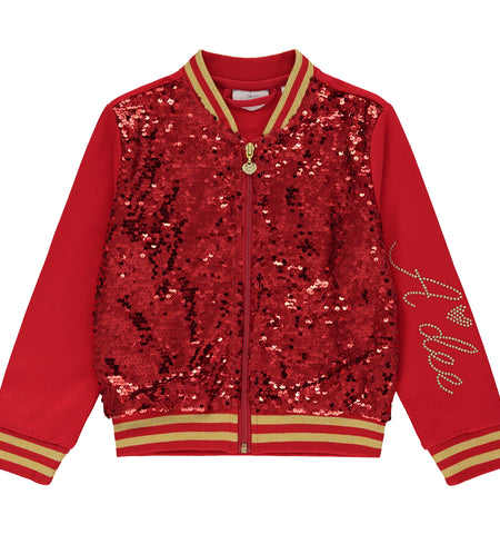 A'Dee, Jackets, A'Dee -  Red sequin jacket, Crystal