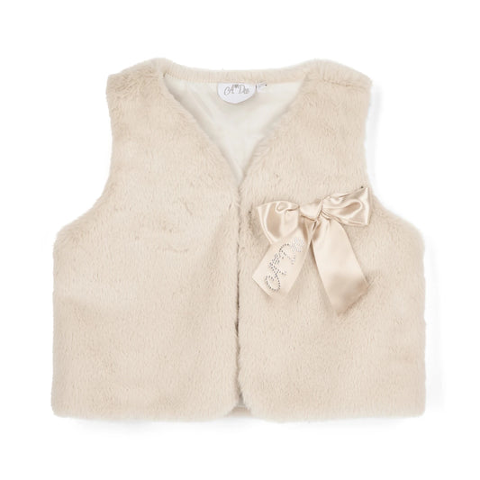 A'Dee - Fur Gilet, Beige
