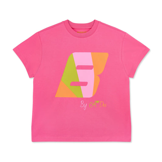 Bonini - Oversized logo t-shirt, Hot Pink