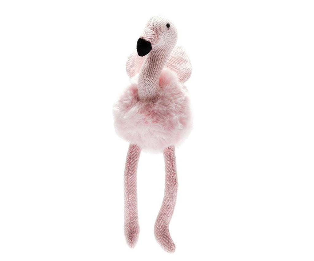 Best Years, soft toy, Knitted Flamingo Rattle - Pink