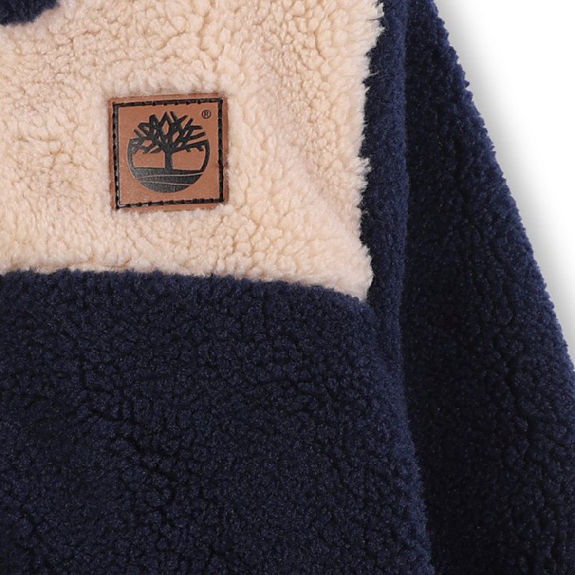 Timberland - Fleece zip jacket, navy, cream