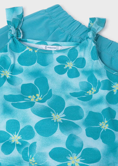 Mayoral - Aqua 2 piece shorts outfit
