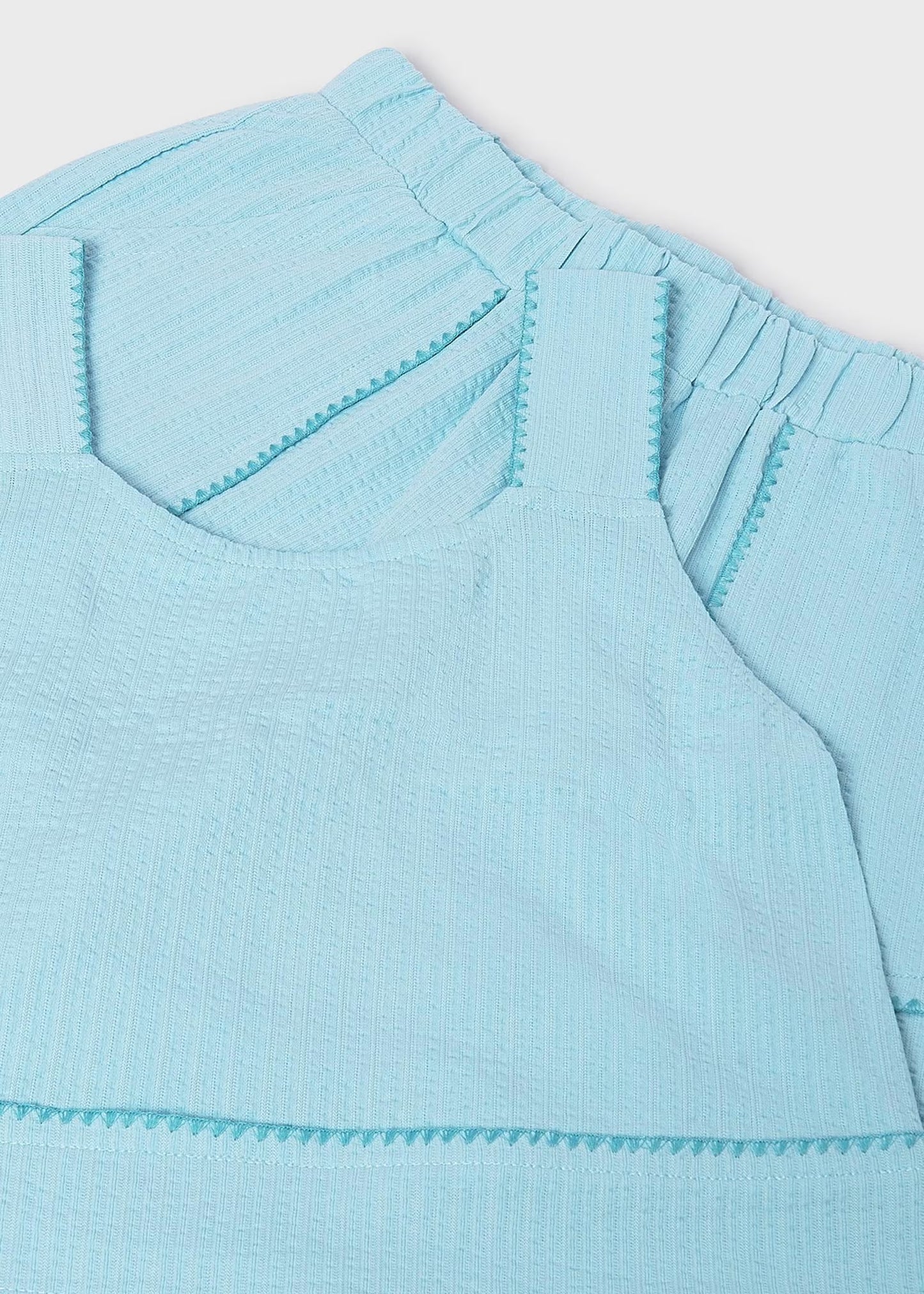 Mayoral - Aqua 2 piece shorts outfit