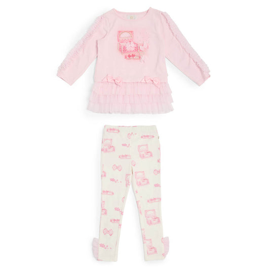 Caramelo Kids - Leggings set, pink