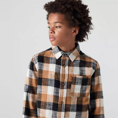 Levi’s - Tan and black shirt