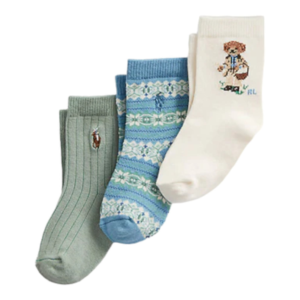 Ralph Lauren, socks, Ralph Lauren - 3pr pack socks, boys gardener