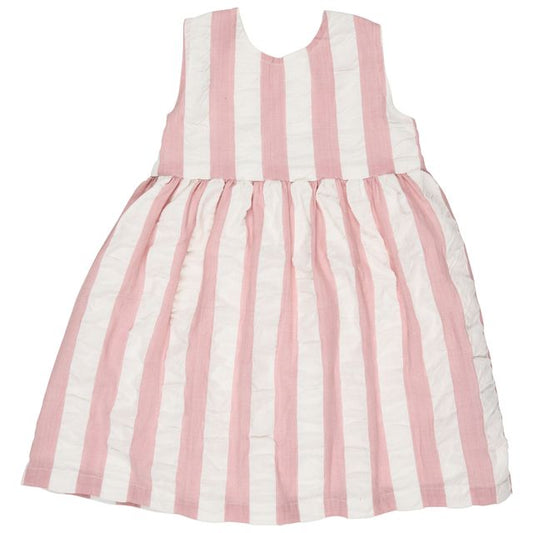 Pigeon Organics - Seersucker Wide Stripe Dress, Pink
