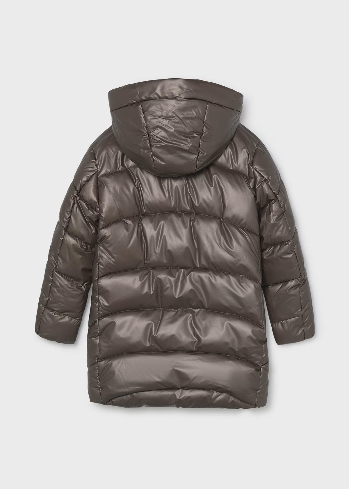 Mayoral - Chocolate padded coat with hood