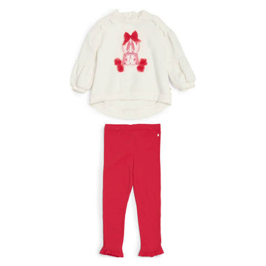 Caramelo Kids - Leggings set, red