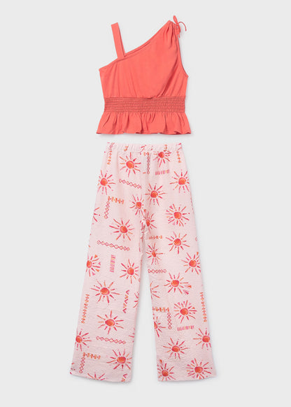 Mayoral - Top & Trouser Set, Coral