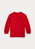 Ralph Lauren, long sleeved top, Ralph Lauren - Red long sleeved top 3m - 24m