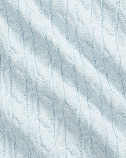 Ralph Lauren - Cable knit blanket in light blue