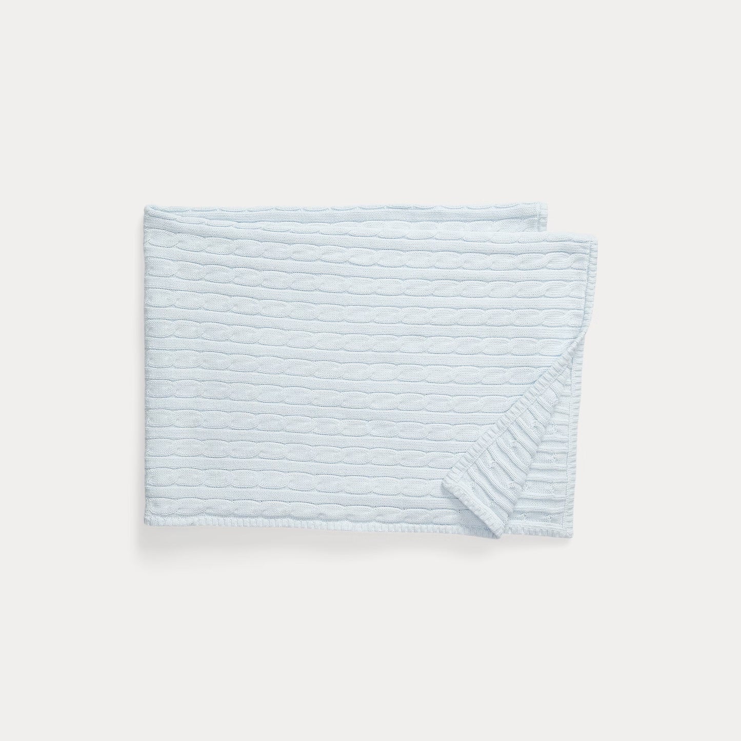 Ralph Lauren - Cable knit blanket in light blue