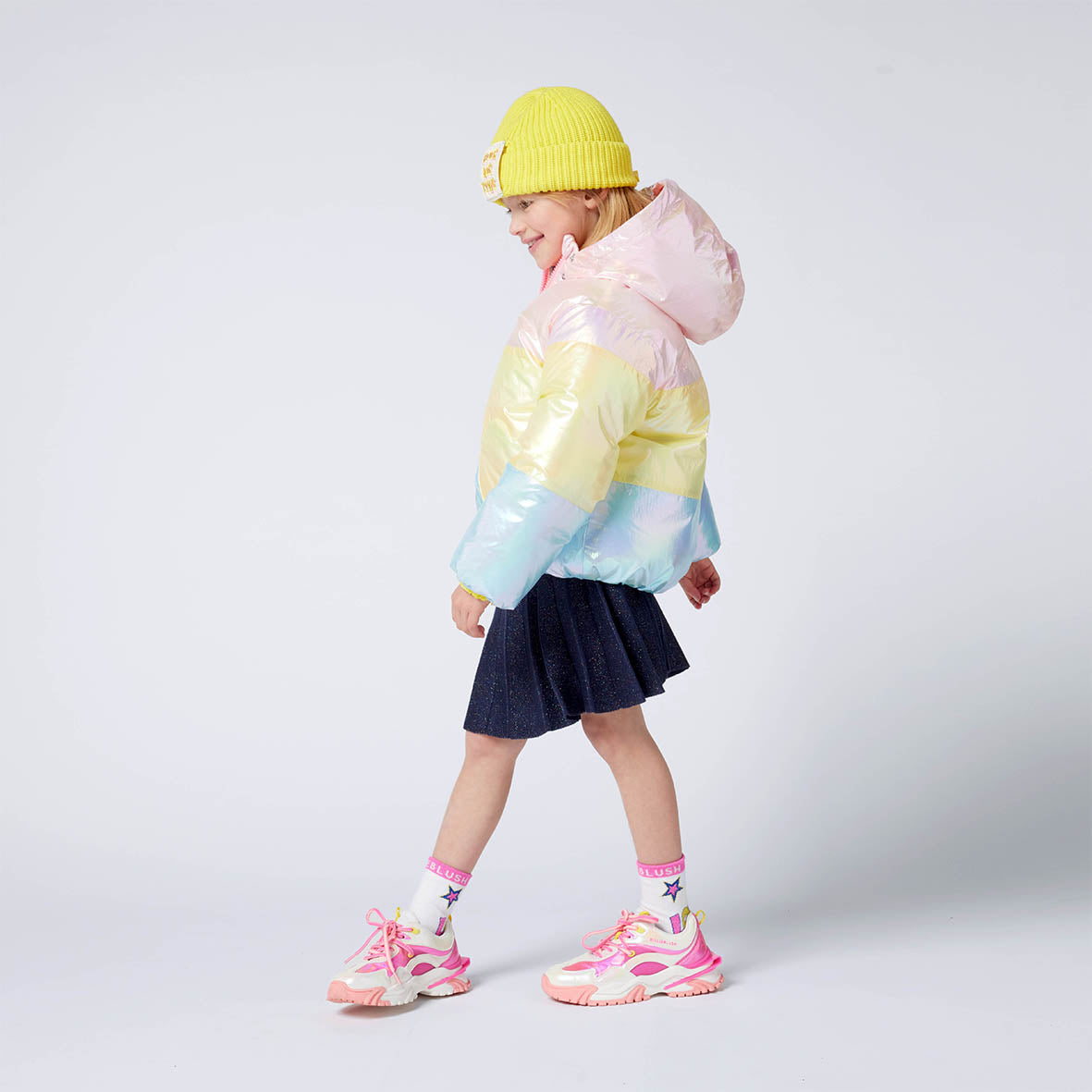 Billieblush - Tri-colour puffer jacket