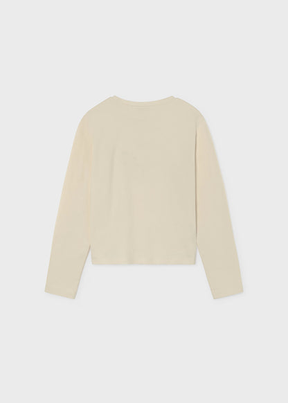 Mayoral - Cream Long Sleeve Ciao Top
