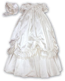 Sarah Louise - Silk Christening gown, ivory, 6 months 001144 | Betty McKenzie