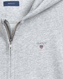 Gant, zipper hoodie, Gant - Grey original full zip hoodie, 9yrs - 16yrs