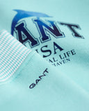 Gant, Tracksuits, Gant - Turquoise dolphin print Tracksuit