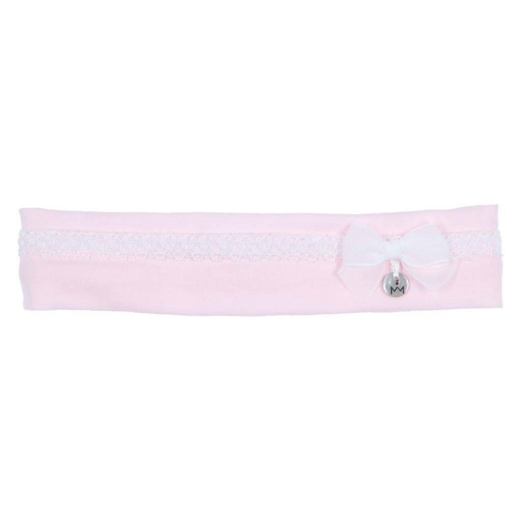 GYMP - Girls pale pink, white soft headband | Betty McKenzie