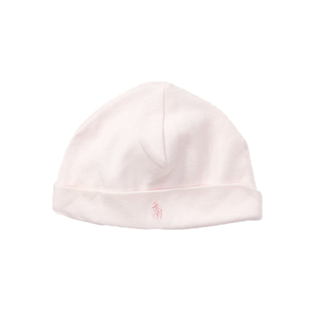 Ralph Lauren - baby pull on hat - pink | Betty McKenzie