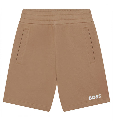 Boss, shorts, Boss - Camel jersey shorts